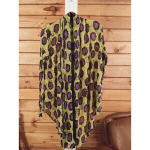 Namaste Lourmarin  Long Sleeved Draped Sheer Light Cardigan